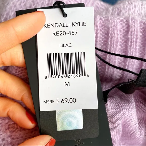 💜 KENDALL &amp; KYLIE LILAC HIGH WAIST CHUNKY KNIT MIDI SKIRT!