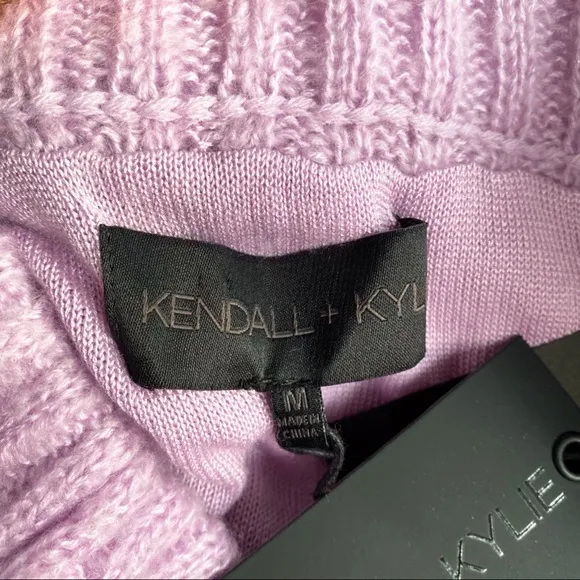 💜 KENDALL &amp; KYLIE LILAC HIGH WAIST CHUNKY KNIT MIDI SKIRT!