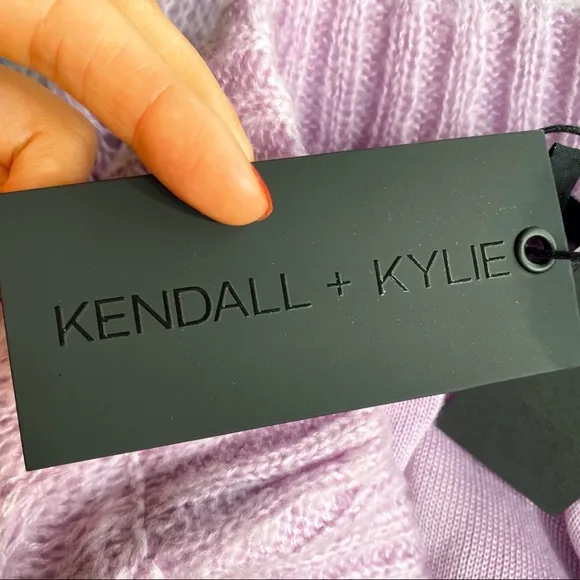 💜 KENDALL &amp; KYLIE LILAC HIGH WAIST CHUNKY KNIT MIDI SKIRT!