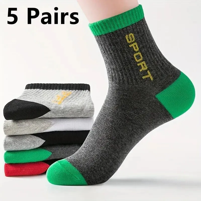 20/10/6/5/4/3/1pairs Men's Fashion Cotton Breathable Comfortable Ankle Socks, Men's Summer Socks