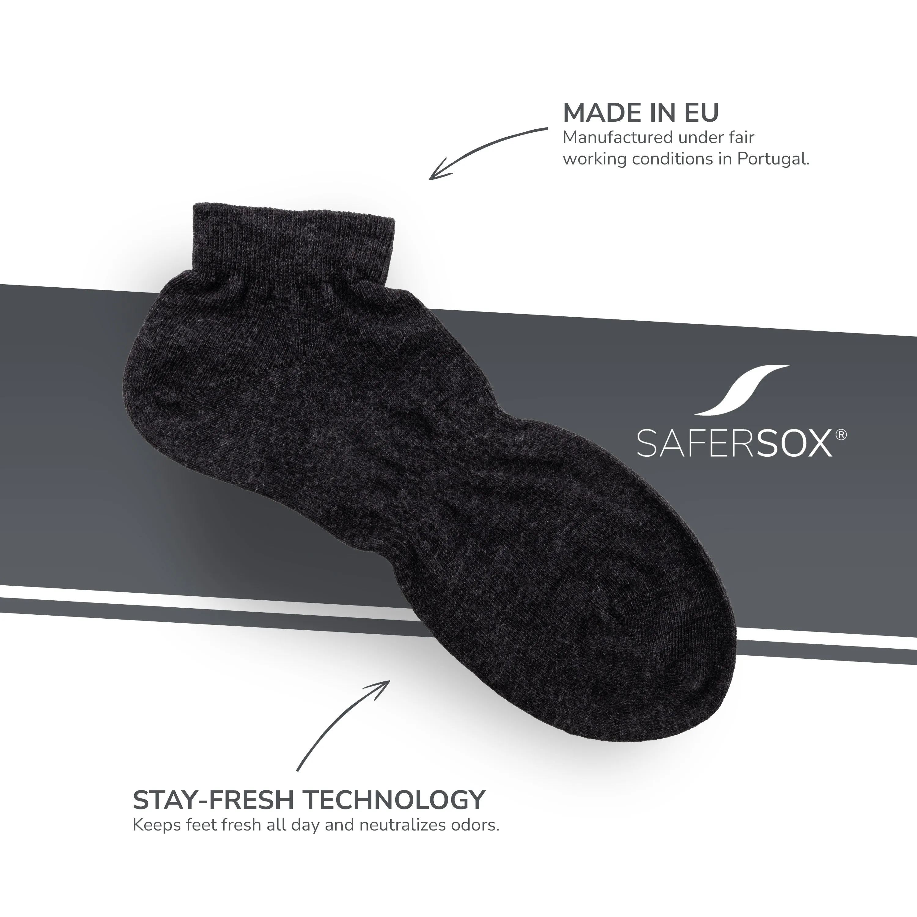 Ankle Socks – Anthracite / 1 Pair