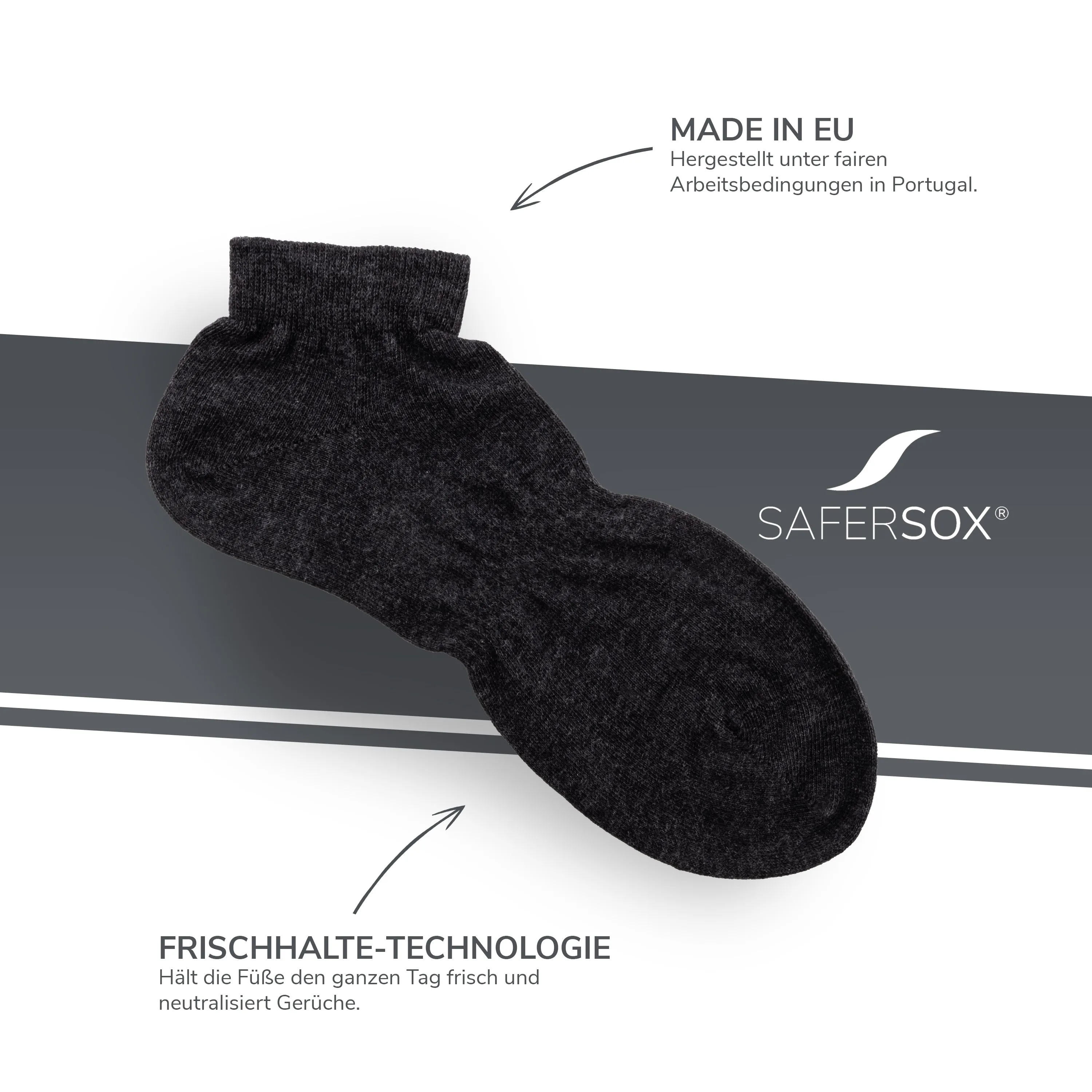 Ankle Socks – Anthracite / 1 Pair
