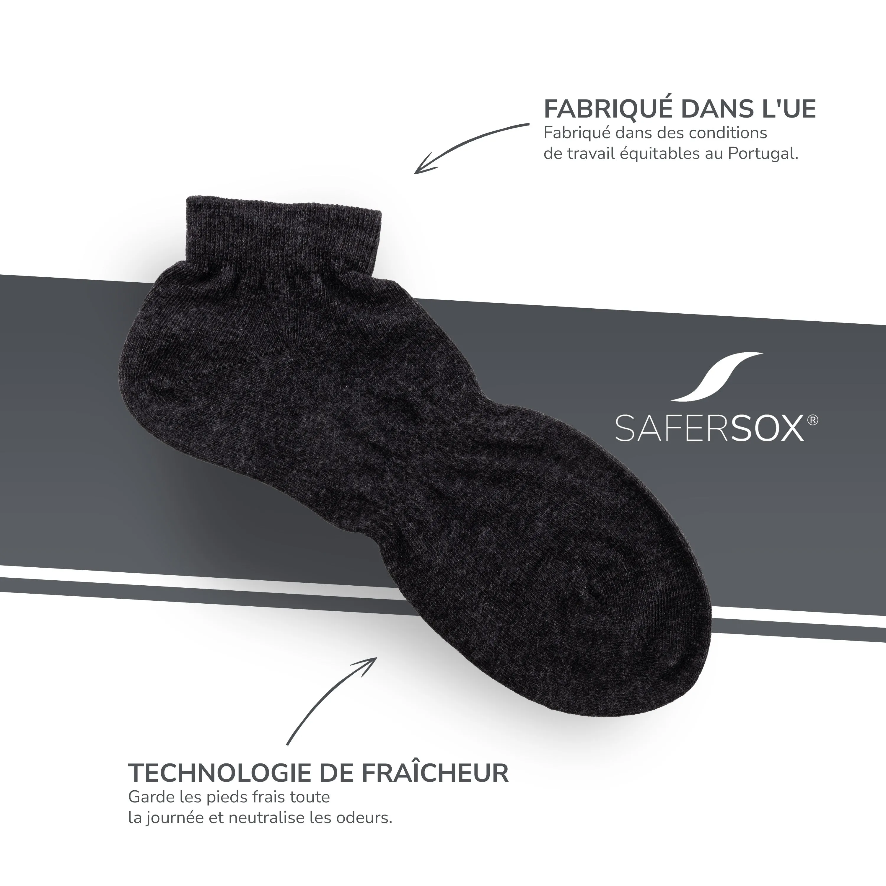 Ankle Socks – Anthracite / 1 Pair