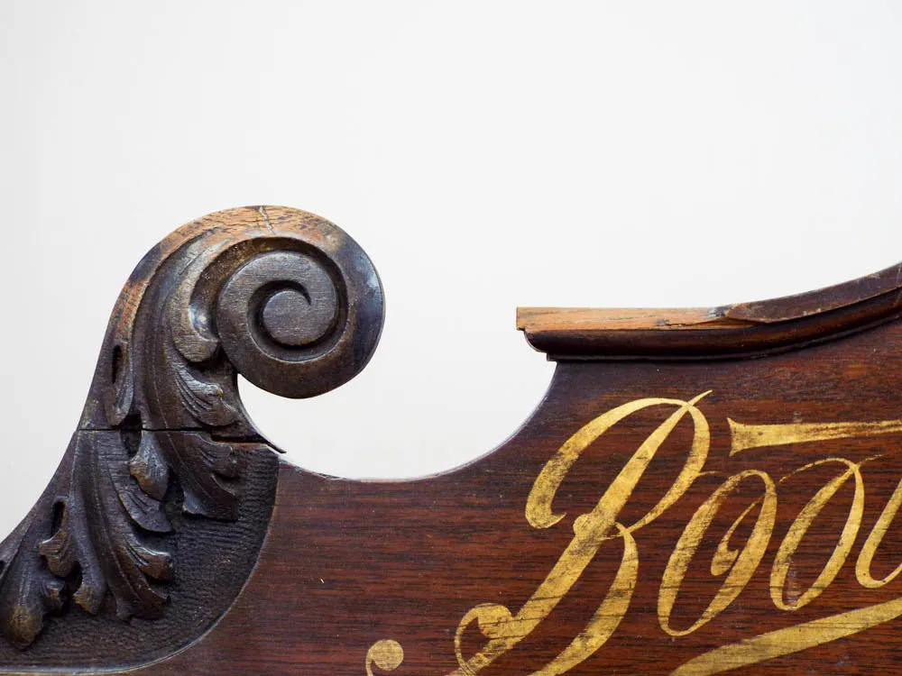 Antique Advertising Boots Cash Chemists Vintage Wood Sign