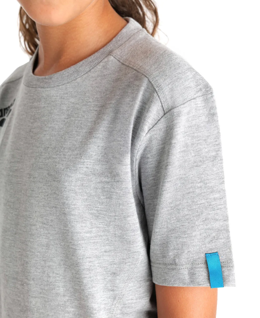 Arena Team Junior Panel T-Shirt - Medium Grey Heather