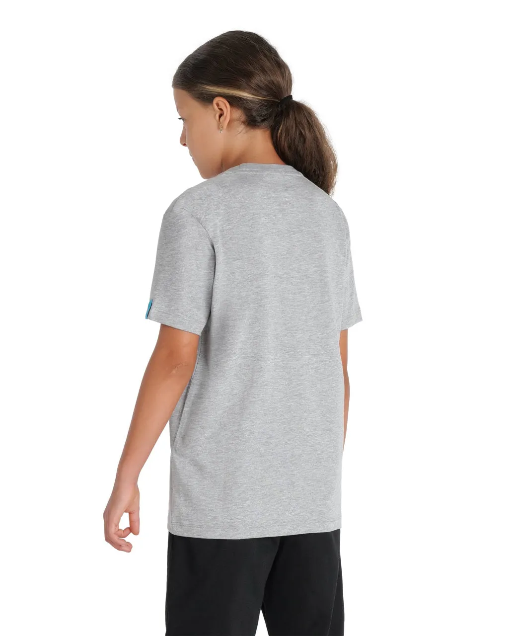 Arena Team Junior Panel T-Shirt - Medium Grey Heather