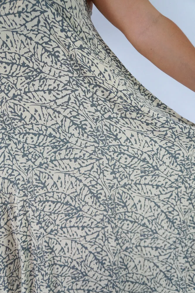 Aura Dress "Fossil" Print