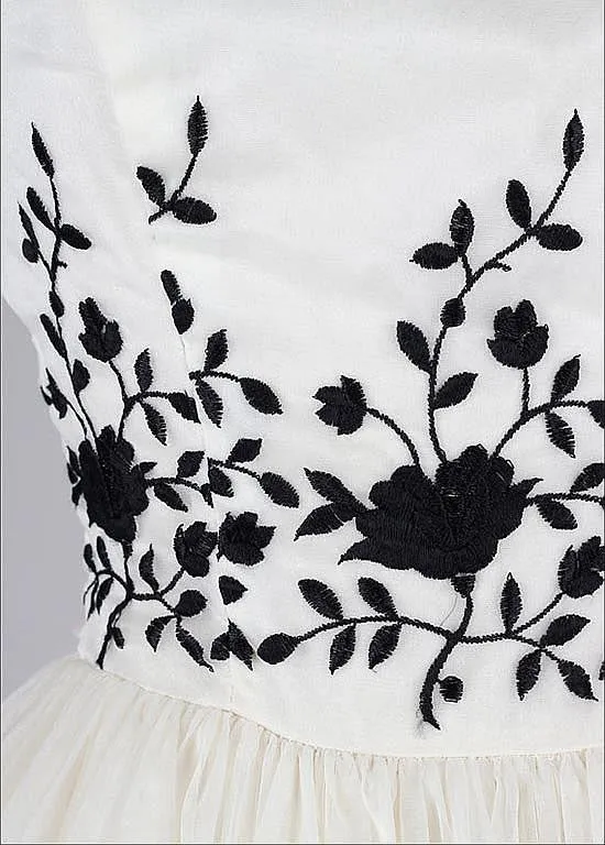 Black and White Homecoming Dress