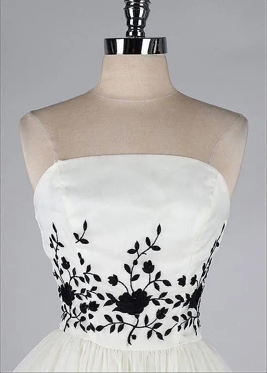 Black and White Homecoming Dress