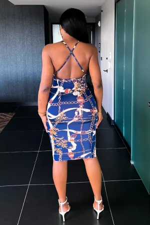 BLUE HUE SILHOUETTE MIDI | DRESS