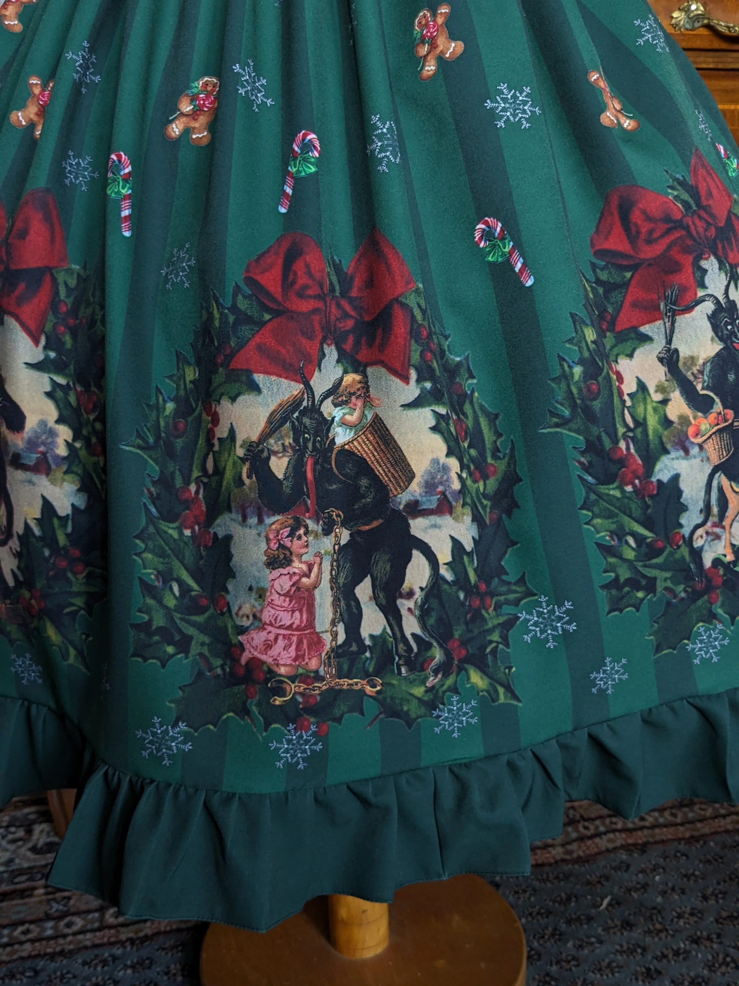 Christmas Special Krampus Dress green