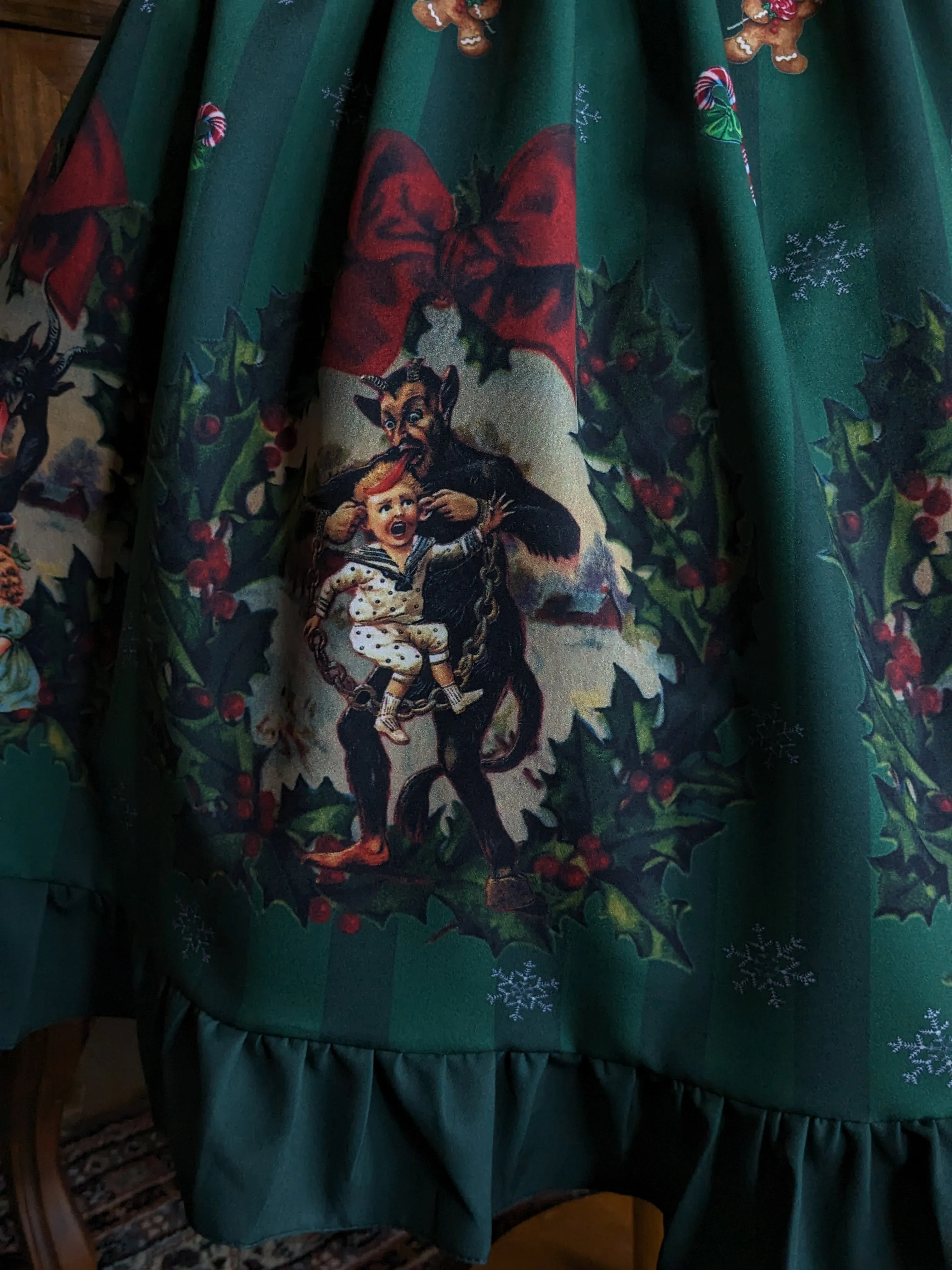 Christmas Special Krampus Dress green