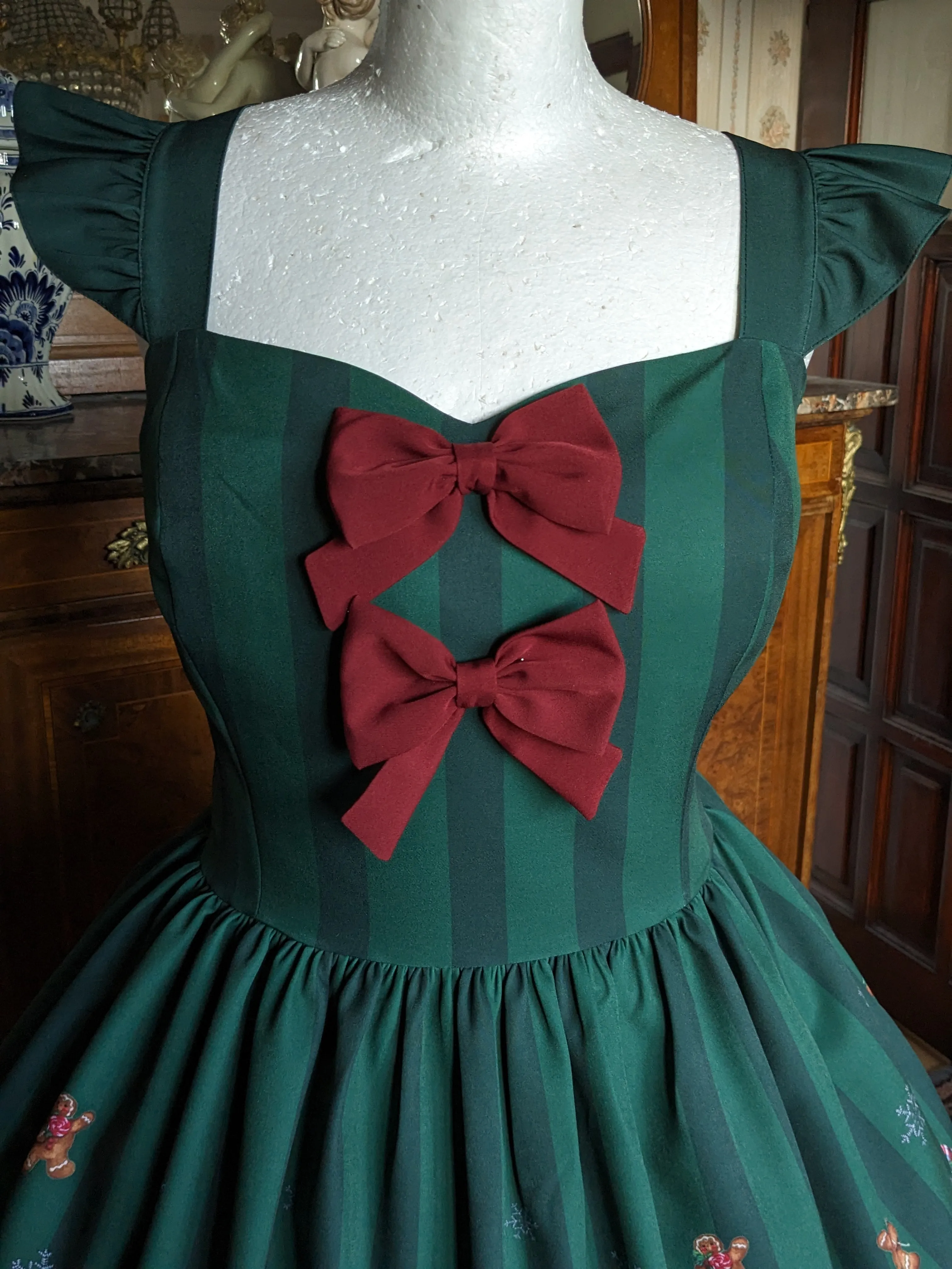 Christmas Special Krampus Dress green