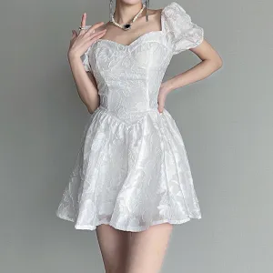 Floral Princess Mesh Slim Dress SD01783