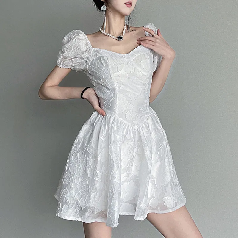 Floral Princess Mesh Slim Dress SD01783