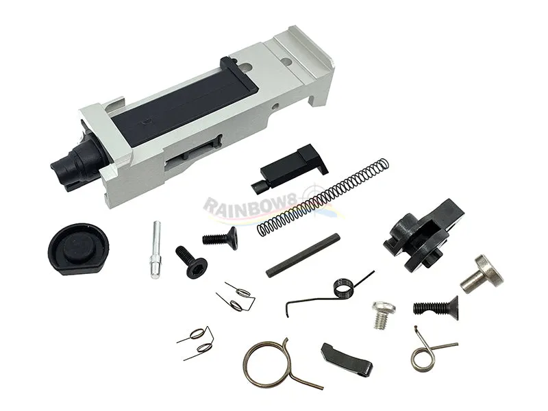 GunsModify SA Style RMR Slide / Threaded Stainless Barrel (Silver) / Housing & Parts Set For Marui G17