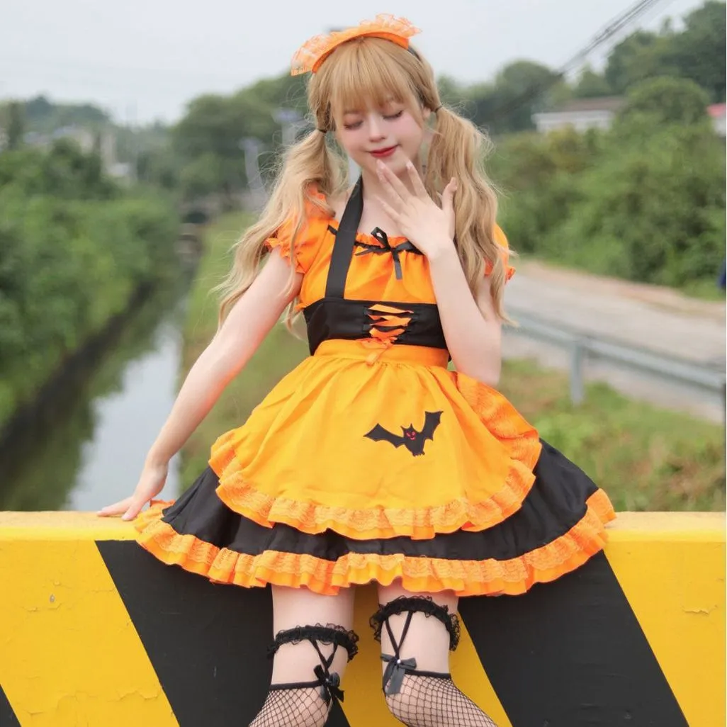 Halloween Night Bat Maid Dress