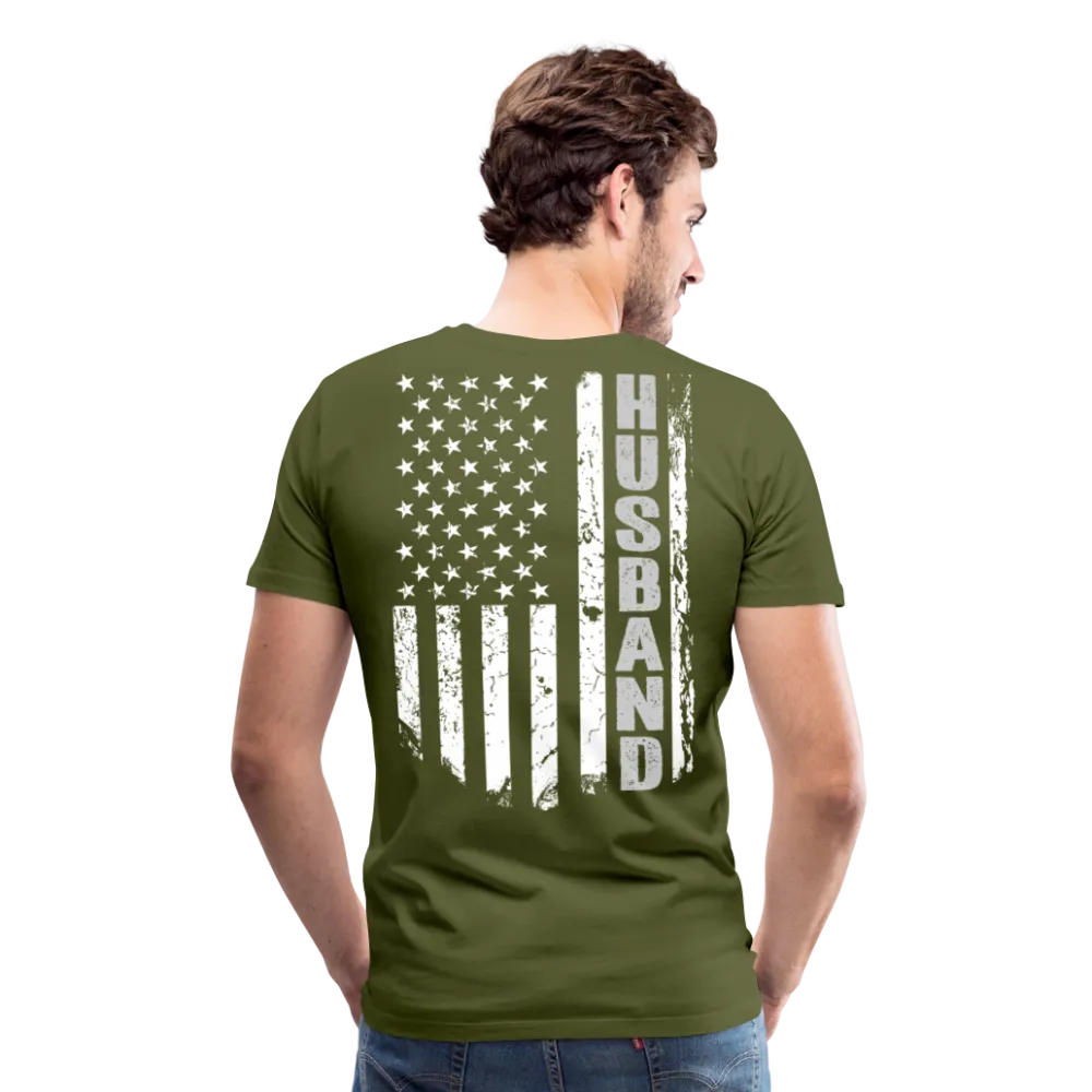 Husband American Flag Men's Premium T-Shirt (CK1905)