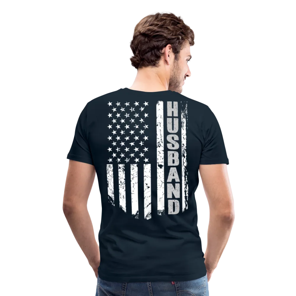 Husband American Flag Men's Premium T-Shirt (CK1905)