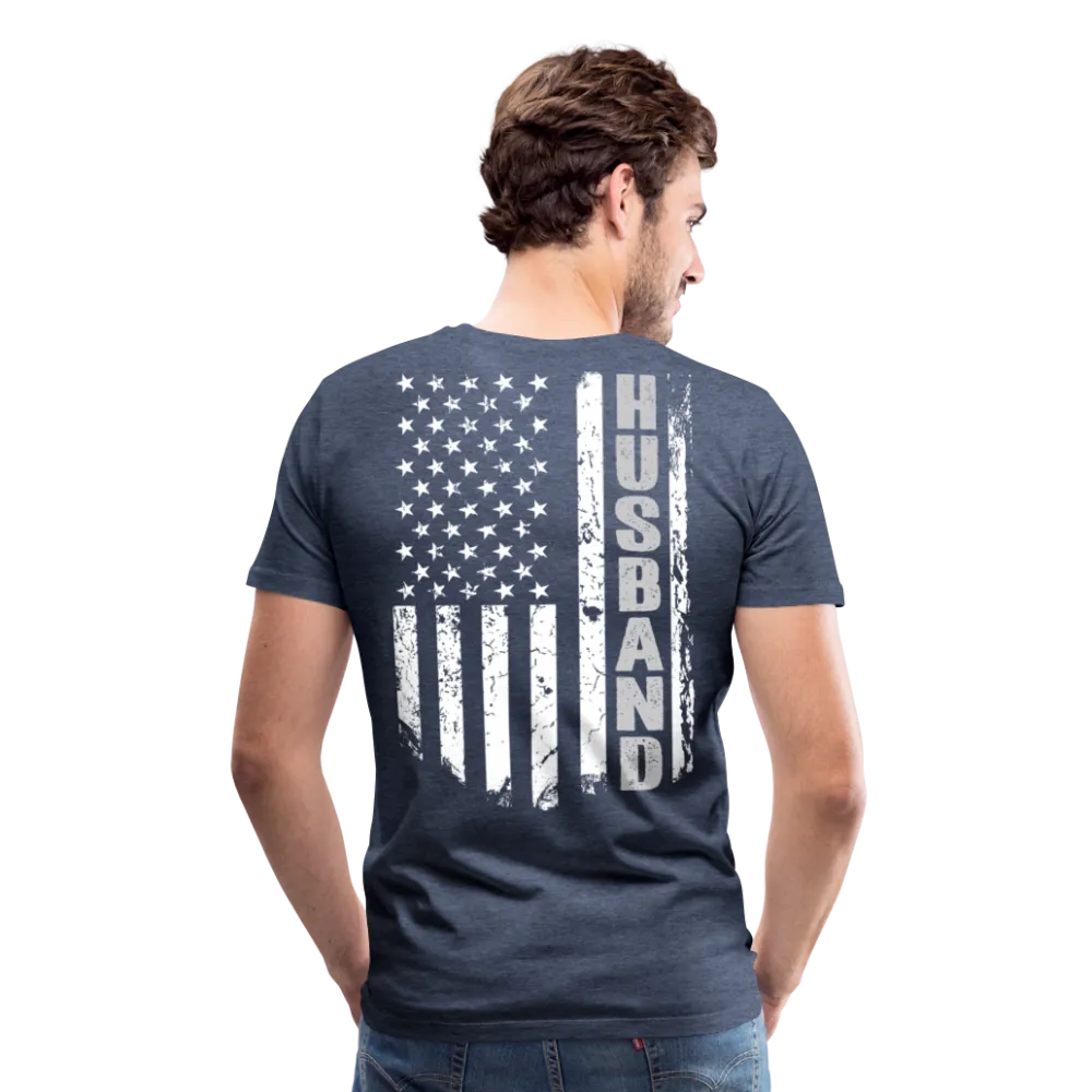 Husband American Flag Men's Premium T-Shirt (CK1905)