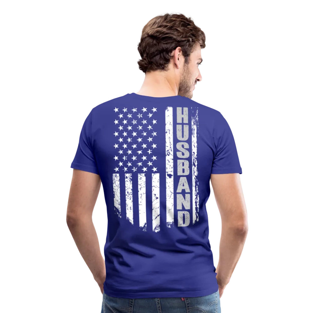 Husband American Flag Men's Premium T-Shirt (CK1905)