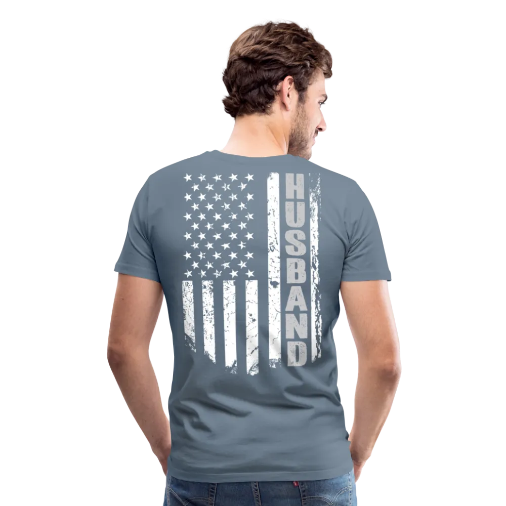 Husband American Flag Men's Premium T-Shirt (CK1905)