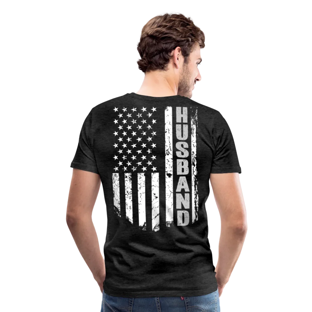 Husband American Flag Men's Premium T-Shirt (CK1905)