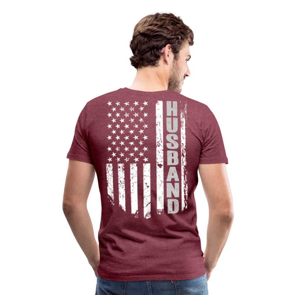 Husband American Flag Men's Premium T-Shirt (CK1905)