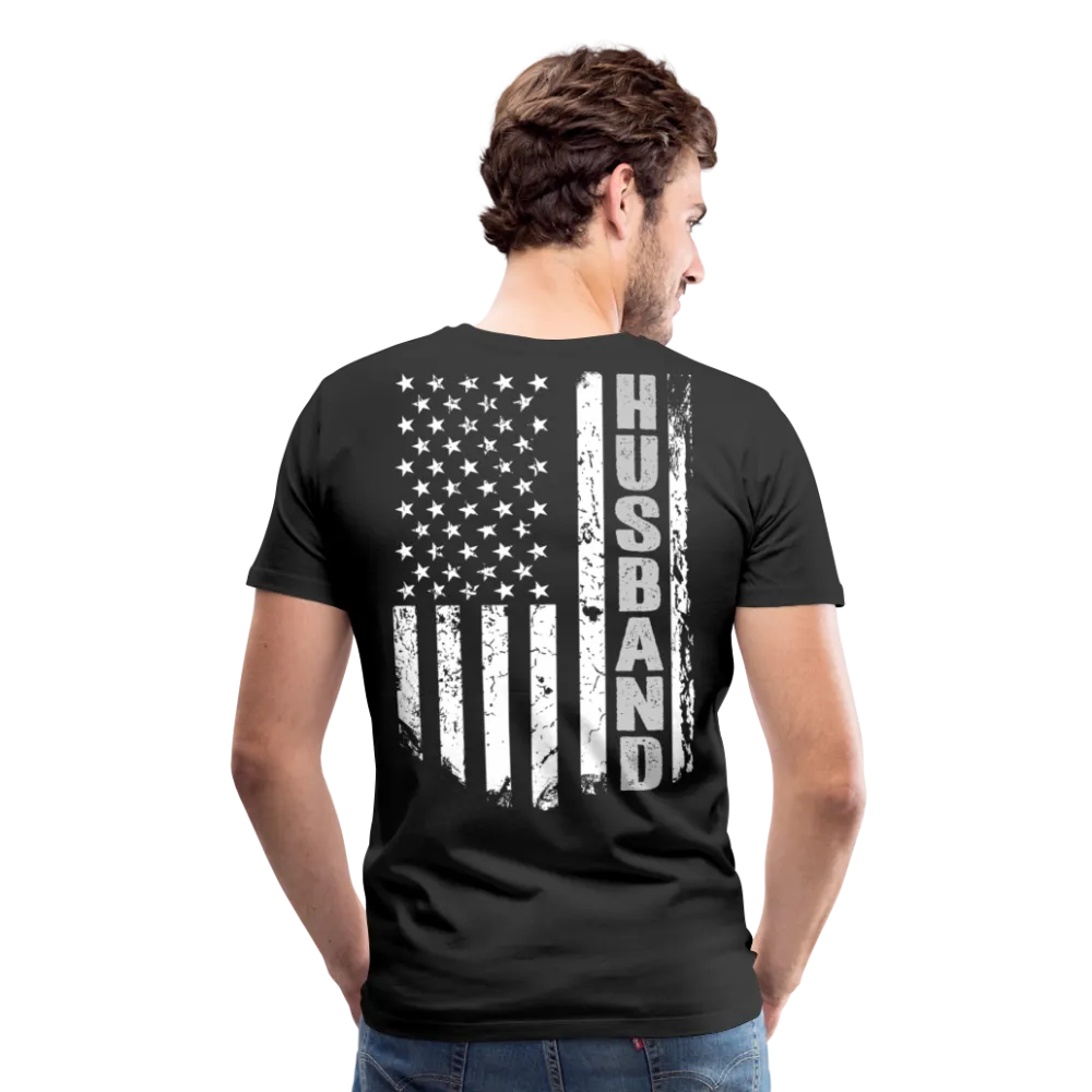 Husband American Flag Men's Premium T-Shirt (CK1905)