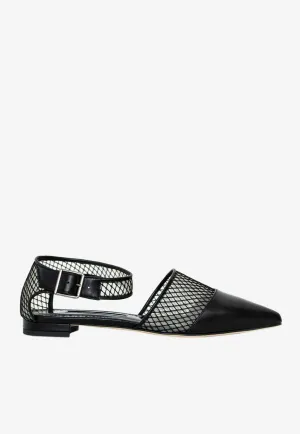 Jatelahflat Leather Pointed-Toe Flats