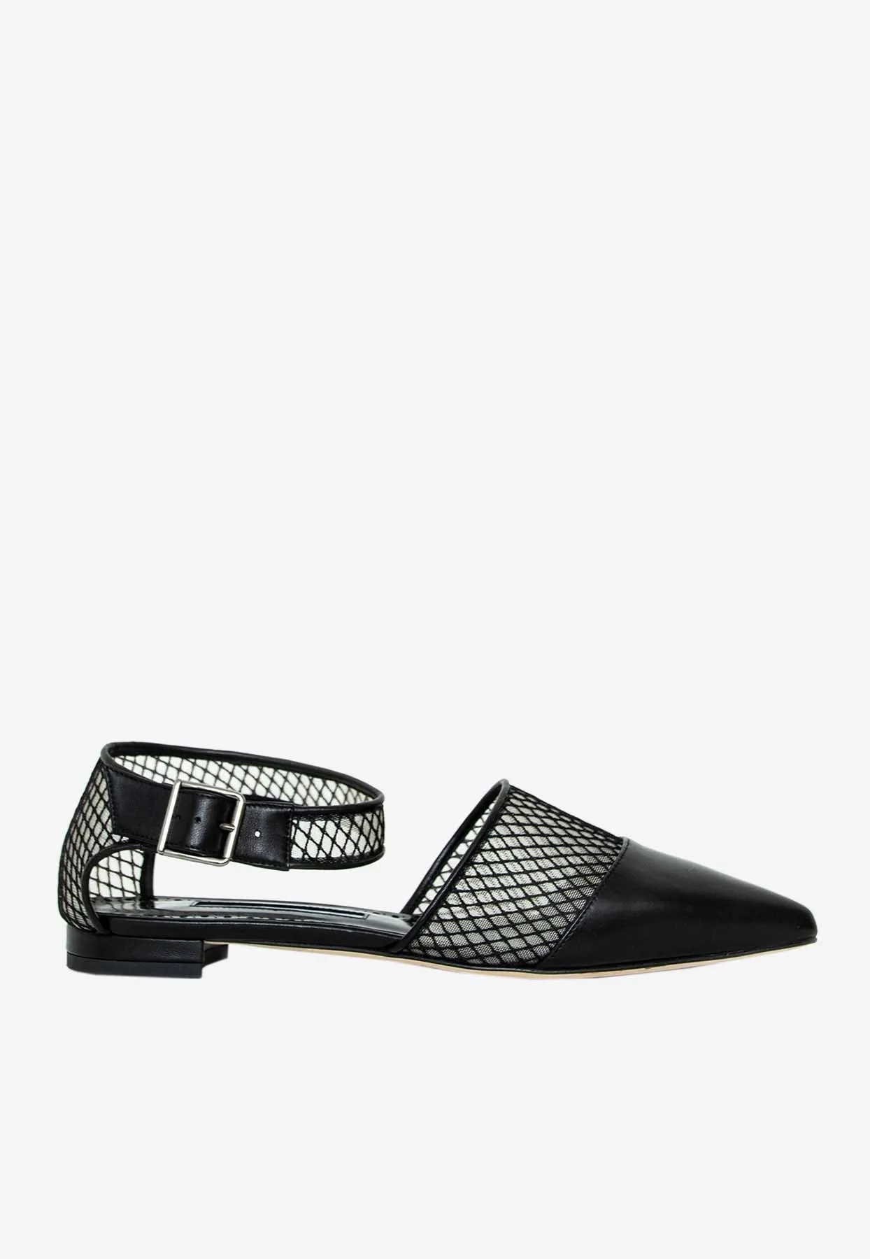 Jatelahflat Leather Pointed-Toe Flats
