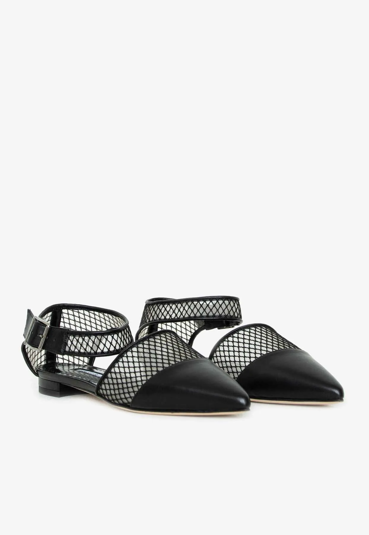 Jatelahflat Leather Pointed-Toe Flats