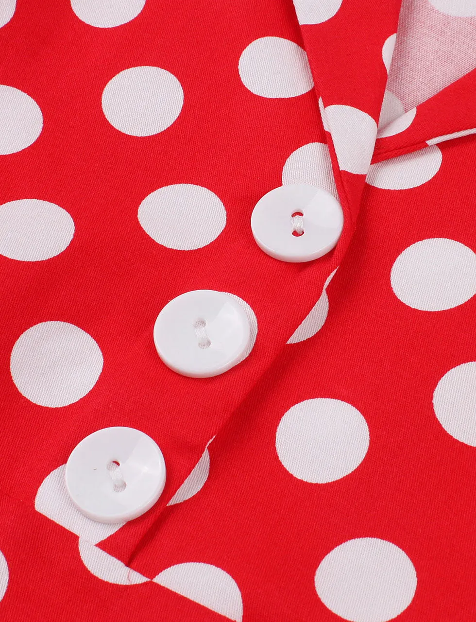 Kids Little Girls' Dress Polka Dot V Neck Cotton 1950S Vintage Dress