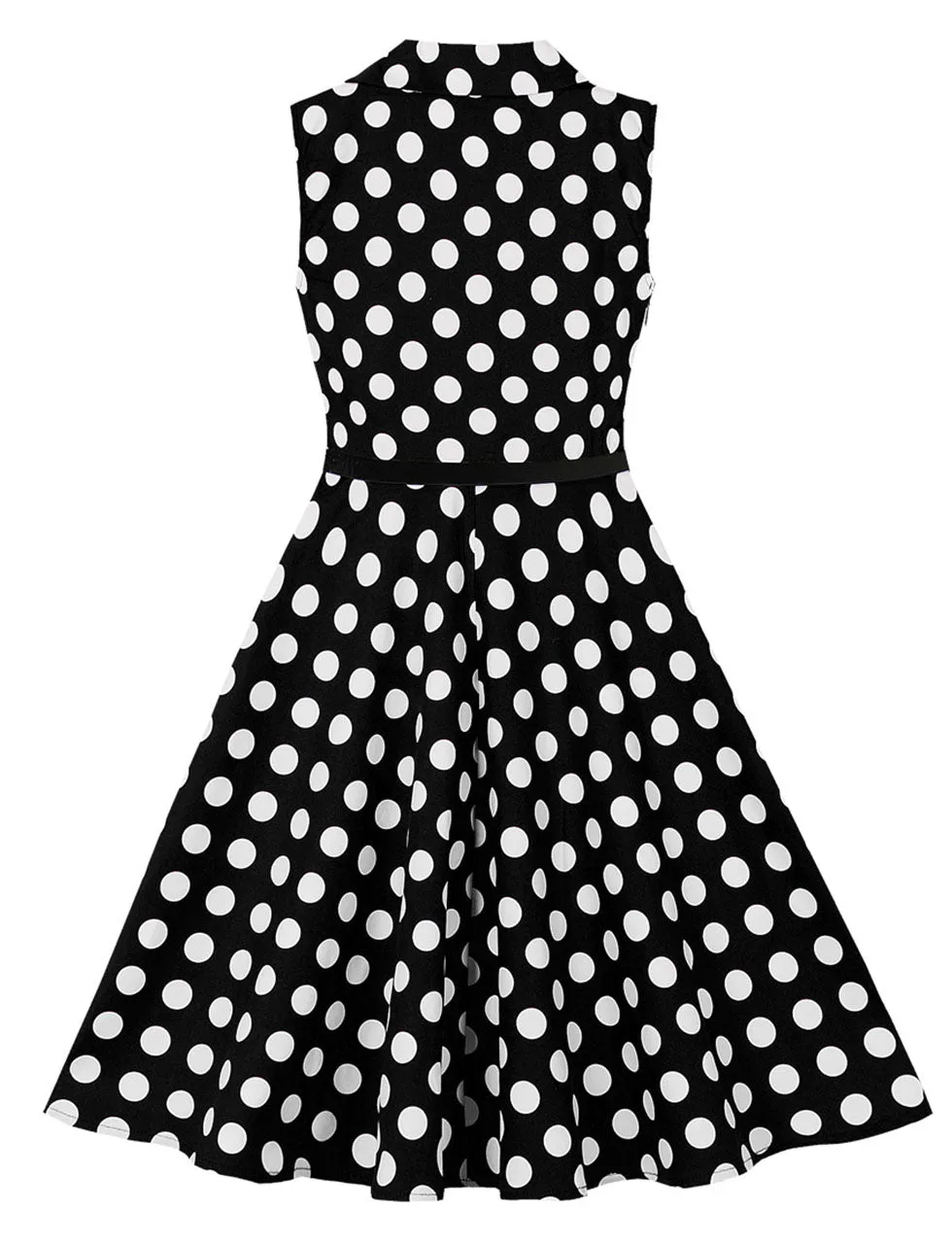 Kids Little Girls' Dress Polka Dot V Neck Cotton 1950S Vintage Dress