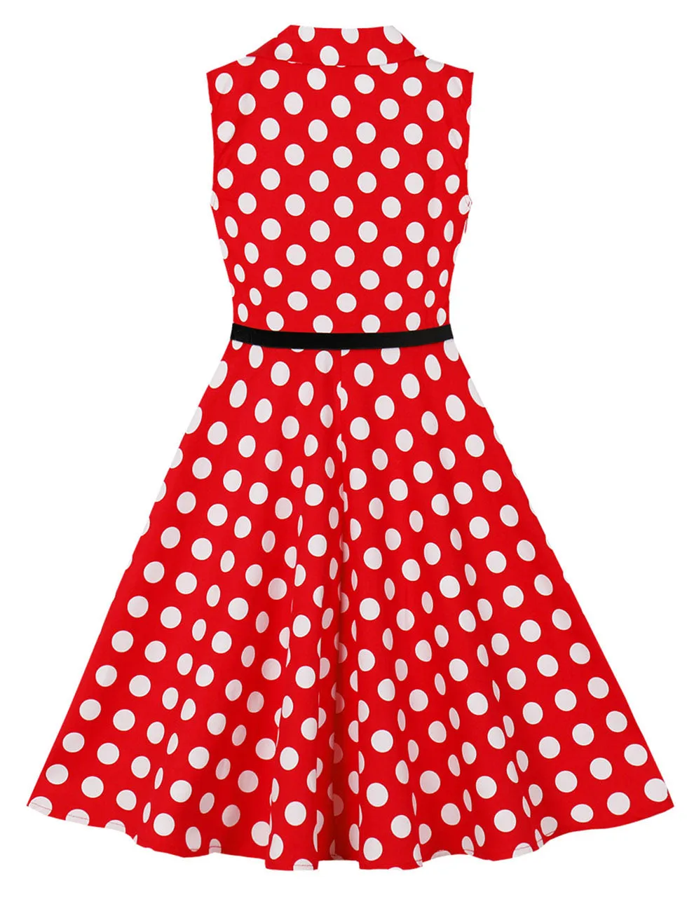 Kids Little Girls' Dress Polka Dot V Neck Cotton 1950S Vintage Dress