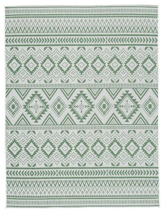 Kierick Green/Cream 5'3" x 7' Rug