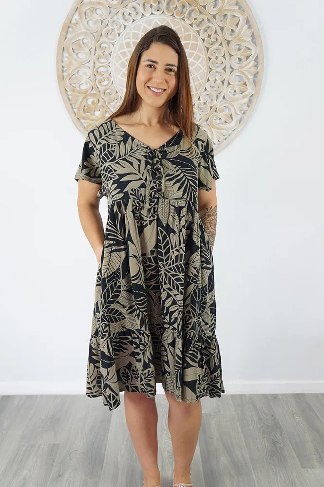 Kiki Dress "Betelnut"