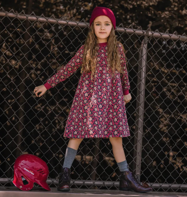 Kix Berry Printed Sweat Dress