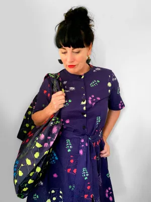 LAST ONE! Orchid Cacti Glow Dress (Large)