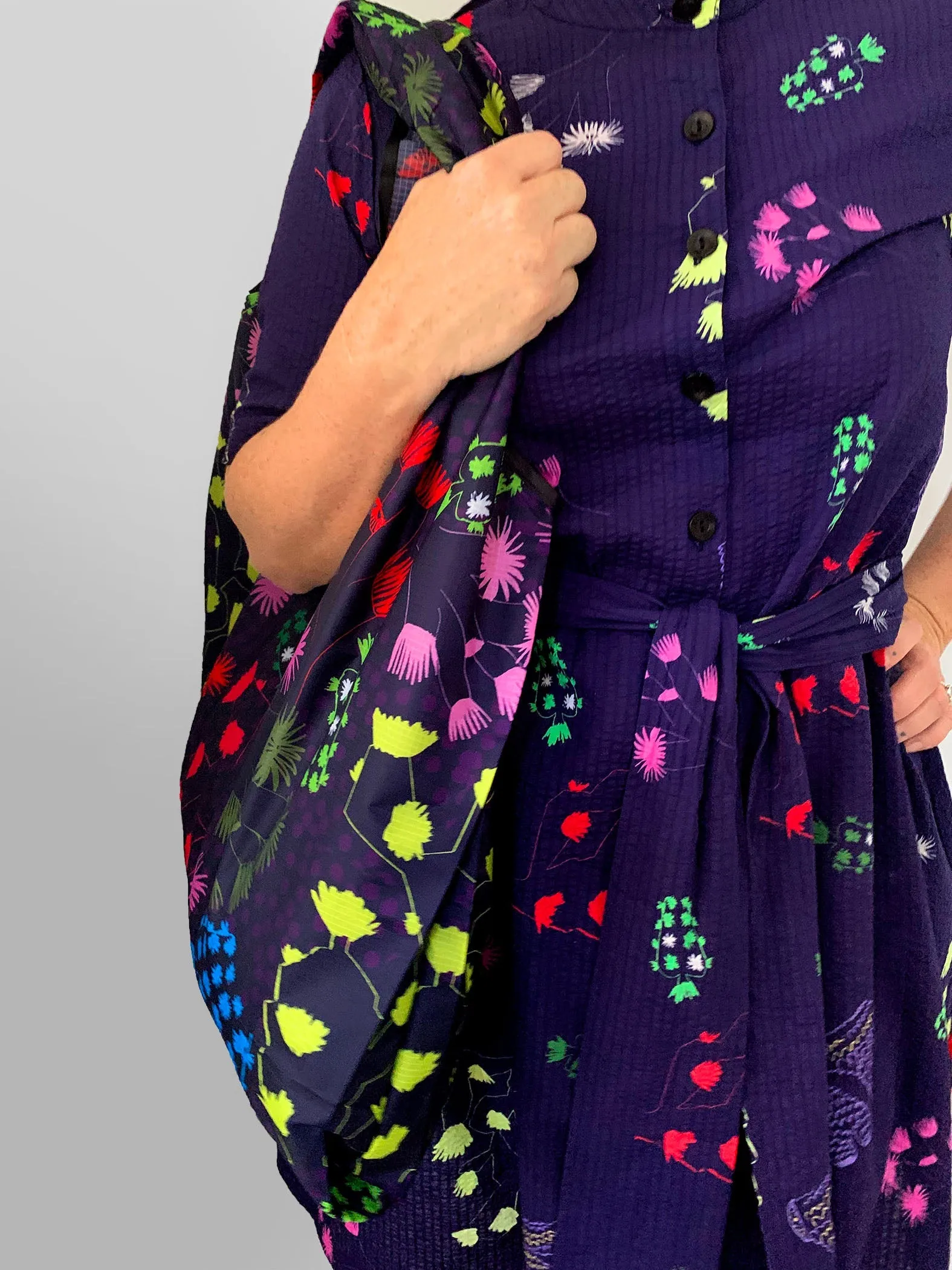 LAST ONE! Orchid Cacti Glow Dress (Large)