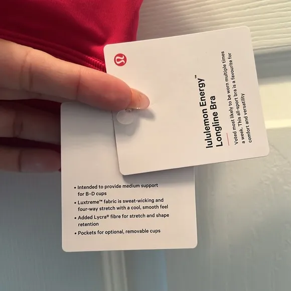Lululemon Longline Energy Bra B-D cup
