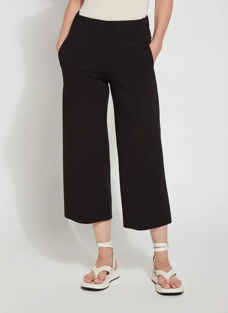 Lysse - Leila Crop Relaxed Wide Leg Pant - Black