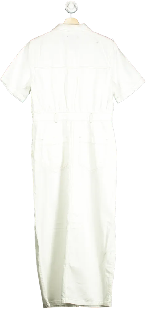 Mint Velvet White 2 in 1 Denim Midi Dress UK 14