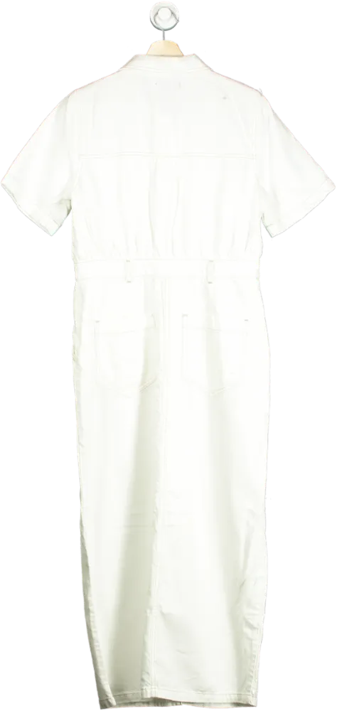 Mint Velvet White 2 in 1 Denim Midi Dress UK 14