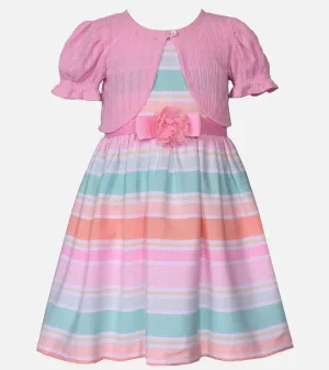 Molly Linen Dress with Cardigan