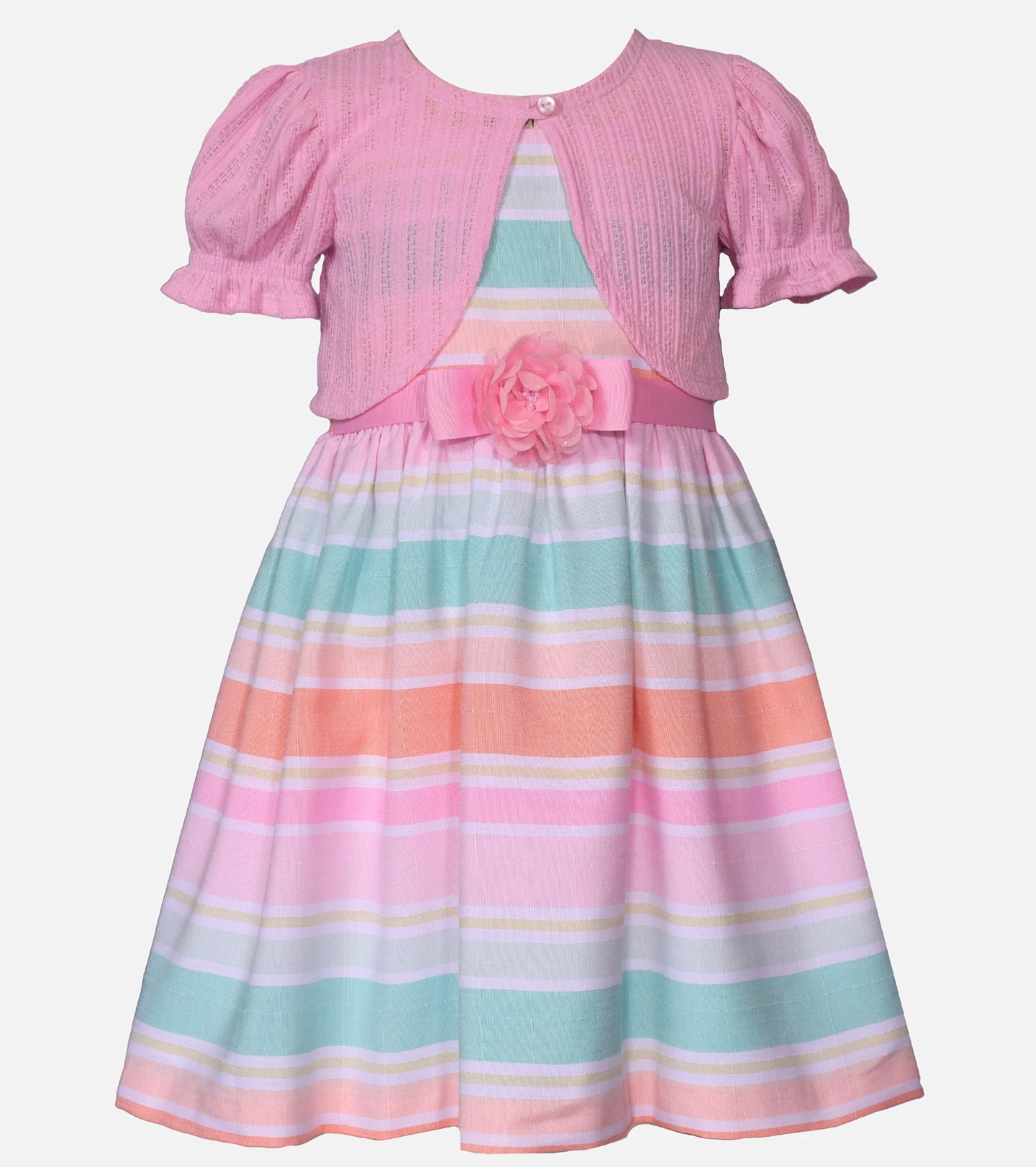 Molly Linen Dress with Cardigan