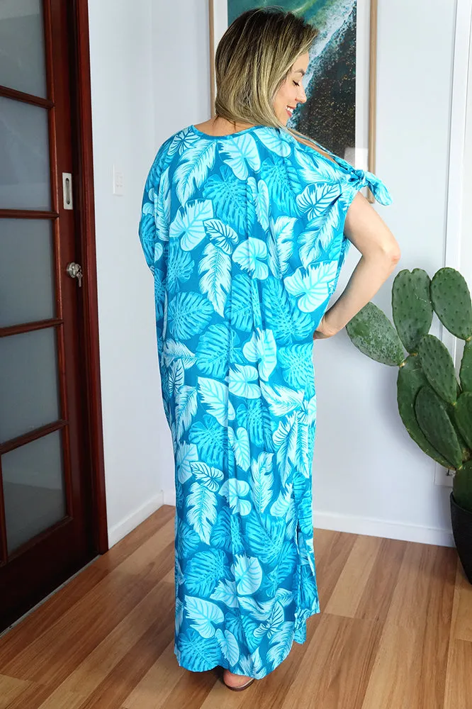 Mykonos Dress "Leaves"