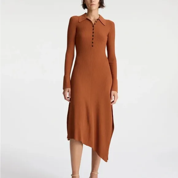 NWOT A.L.C. Lance polo-collar dress Small