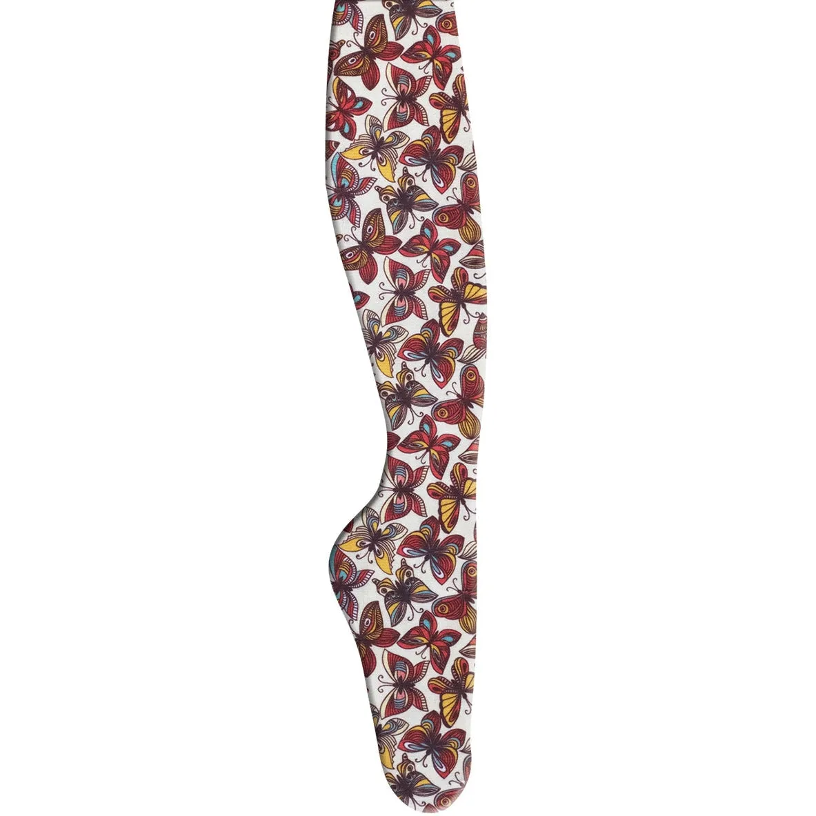 Ovation Ladies Zocks Boot Socks-Vintage Butterflies