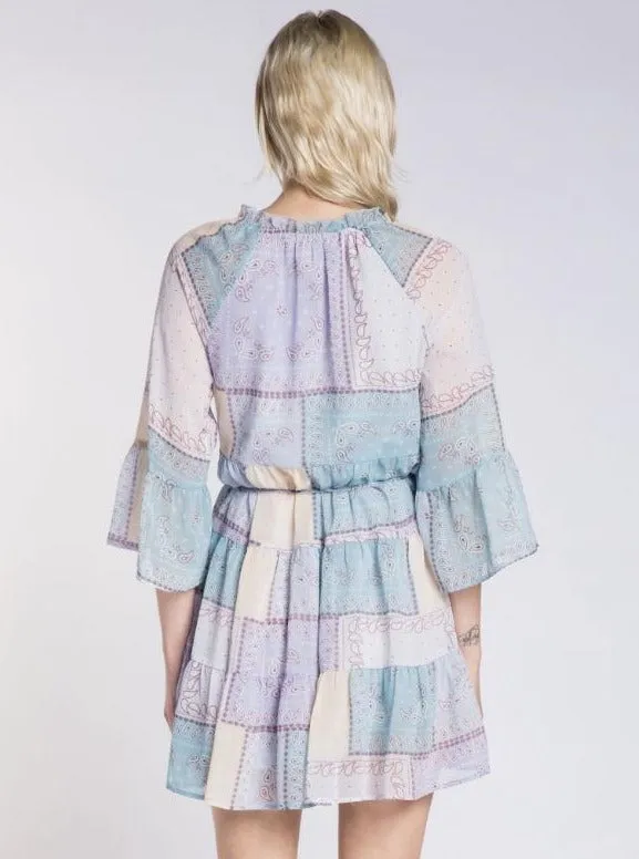 Paisley Patch Dress